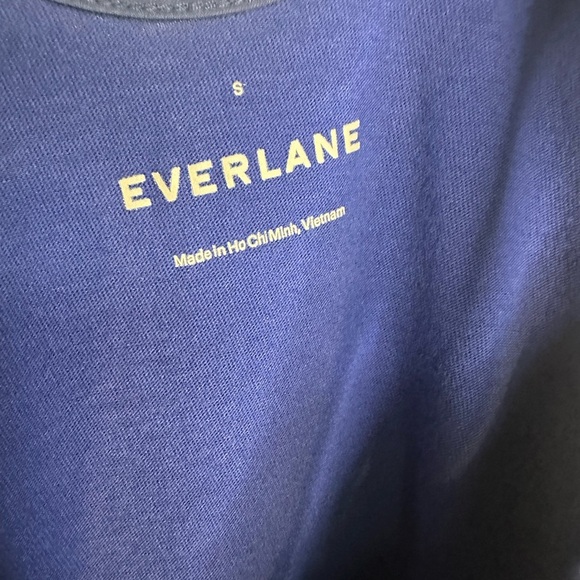 Everlane The Weekend Tiered Midi Dress 100% Cotton Cobalt Blue, sz S - Picture 5 of 6